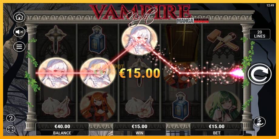 Vampire Night машина за игри за пари, слика 3