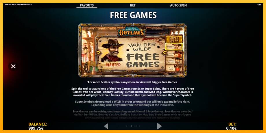 Van der Wilde and The Outlaws машина за игри за пари, слика 6