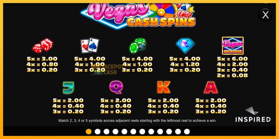 Vegas Cash Spins машина за игри за пари, слика 6