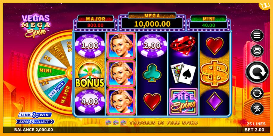 Vegas Mega Spin машина за игри за пари, слика 1