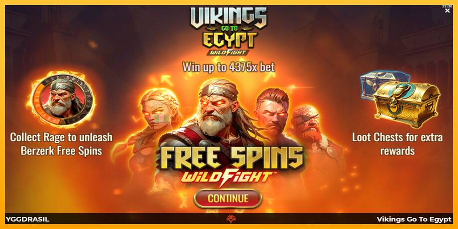 Vikings Go To Egypt Wild Fight машина за игри за пари, слика 1