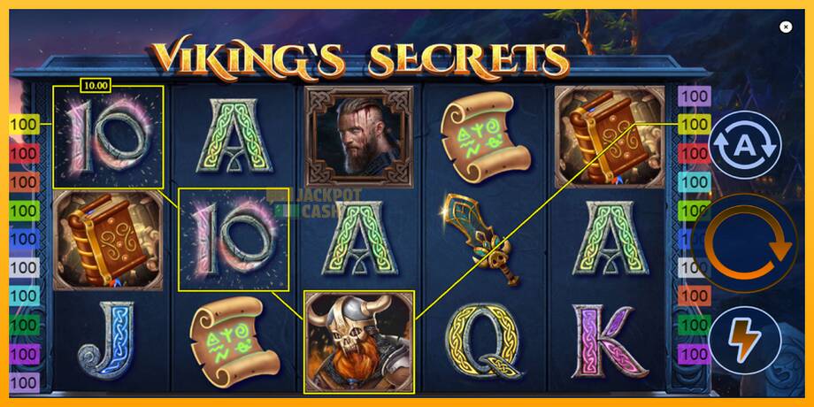 Vikings Secrets машина за игри за пари, слика 4