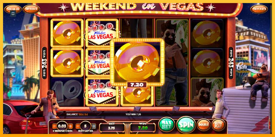 Weekend In Vegas машина за игри за пари, слика 3