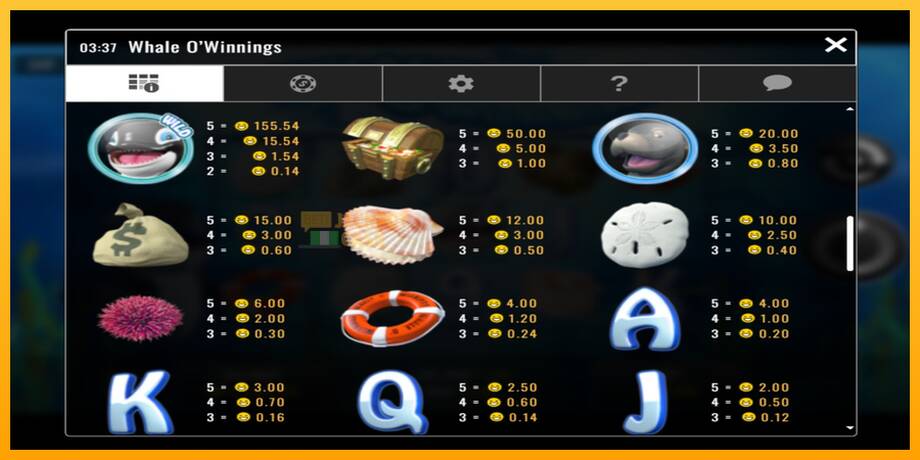 Whale O’Winnings машина за игри за пари, слика 4