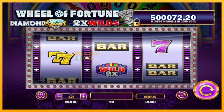 Wheel of Fortune Diamond Spins 2x Wilds машина за игри за пари, слика 2