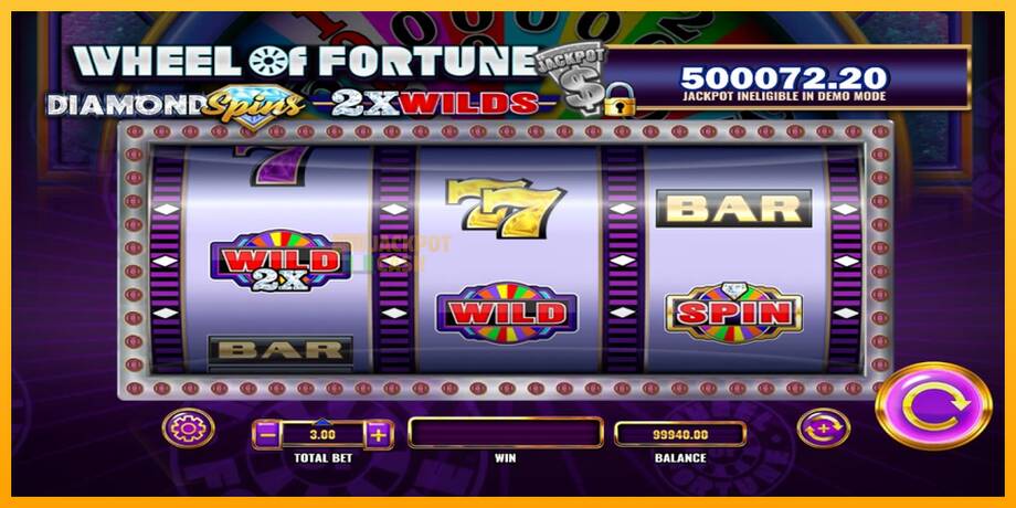 Wheel of Fortune Diamond Spins 2x Wilds машина за игри за пари, слика 3