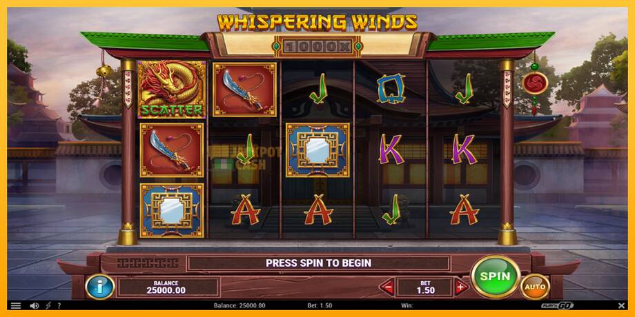 Whispering Winds машина за игри за пари, слика 2