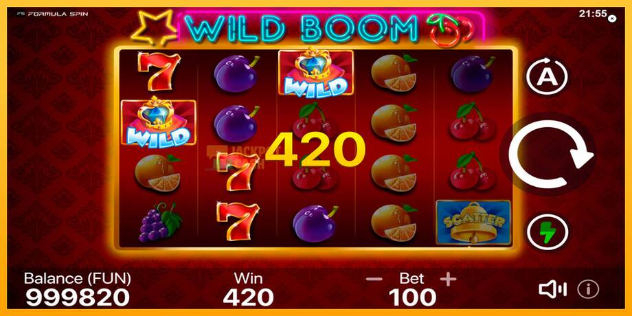 Wild Boom машина за игри за пари, слика 2