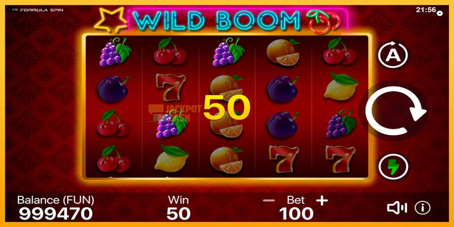 Wild Boom машина за игри за пари, слика 3