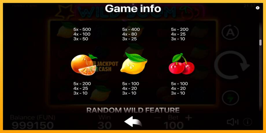 Wild Boom машина за игри за пари, слика 6