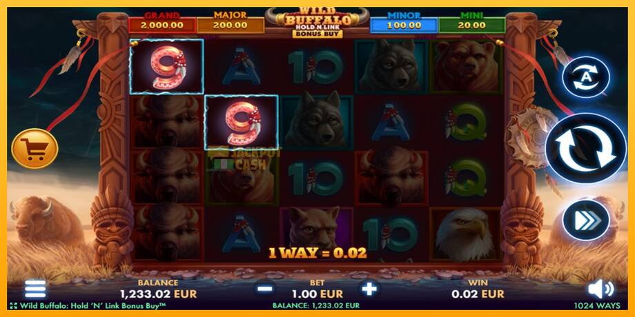 Wild Buffalo Hold N Link Bonus Buy машина за игри за пари, слика 3