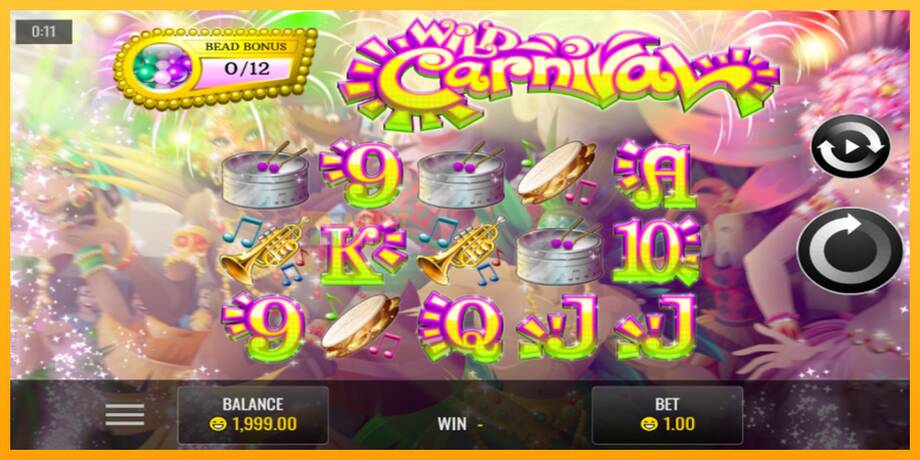 Wild Carnival машина за игри за пари, слика 1