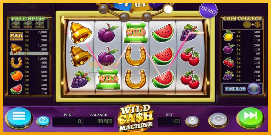 Wild Cash Machine машина за игри за пари, слика 2