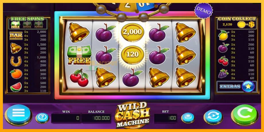 Wild Cash Machine машина за игри за пари, слика 3