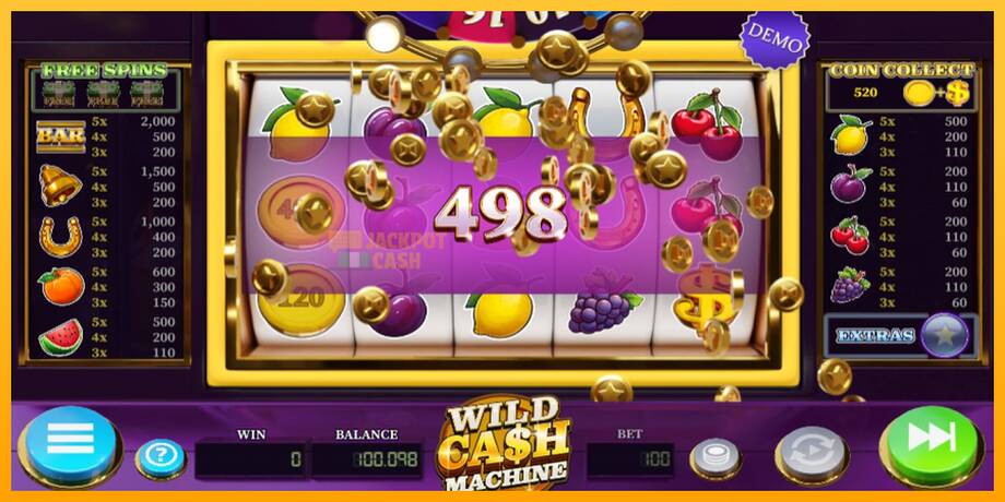 Wild Cash Machine машина за игри за пари, слика 4