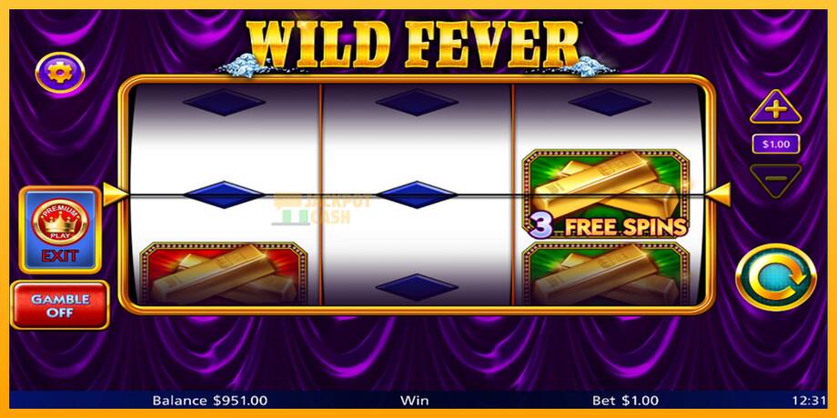 Wild Fever машина за игри за пари, слика 3