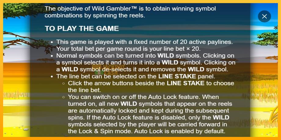 Wild Gambler машина за игри за пари, слика 7