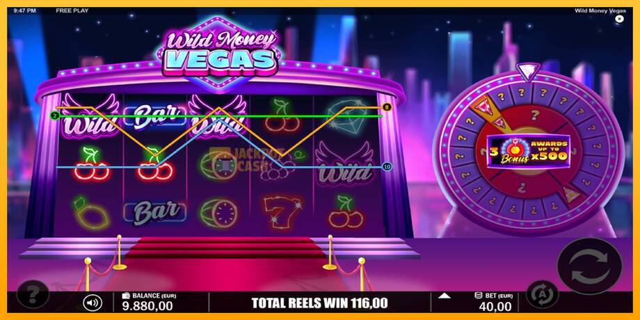 Wild Money Vegas машина за игри за пари, слика 3