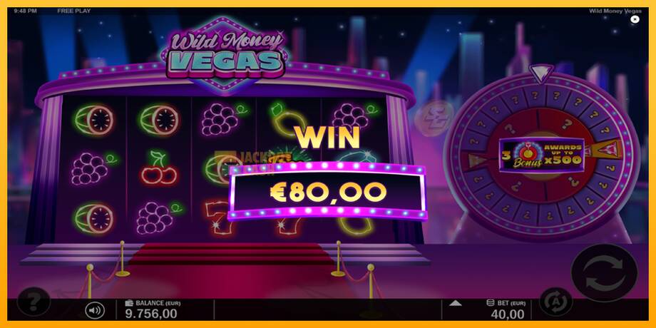 Wild Money Vegas машина за игри за пари, слика 4