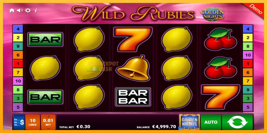 Wild Rubies Golden Nights машина за игри за пари, слика 2