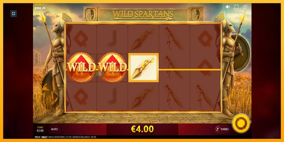 Wild Spartans машина за игри за пари, слика 5