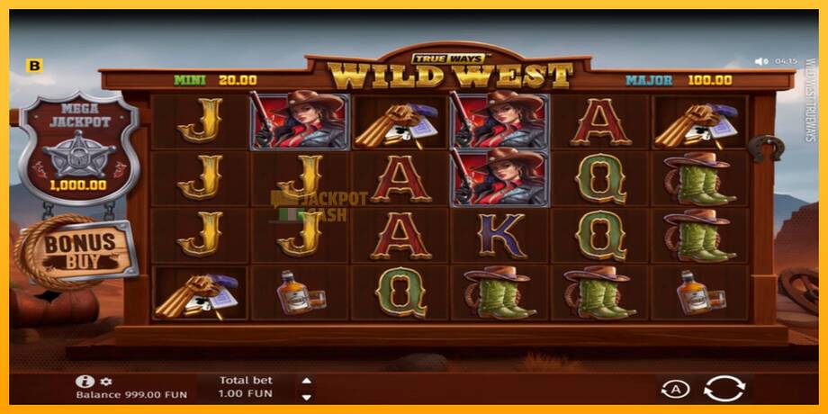 Wild West Trueways машина за игри за пари, слика 2