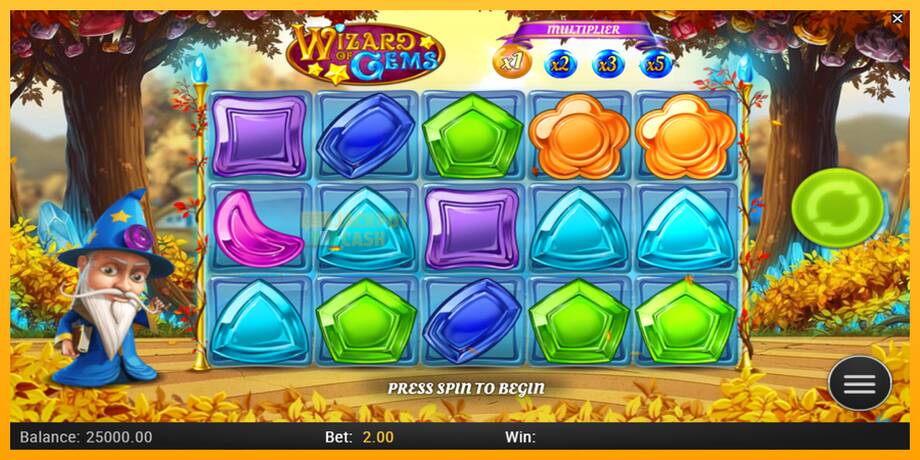 Wizard of Gems машина за игри за пари, слика 1