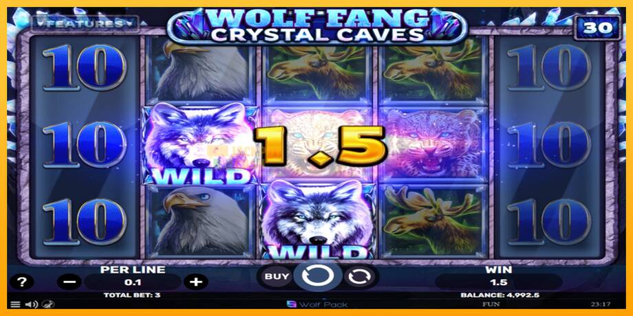 Wolf Fang - Crystal Caves машина за игри за пари, слика 3