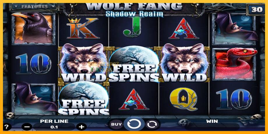 Wolf Fang - Shadow Realm машина за игри за пари, слика 1