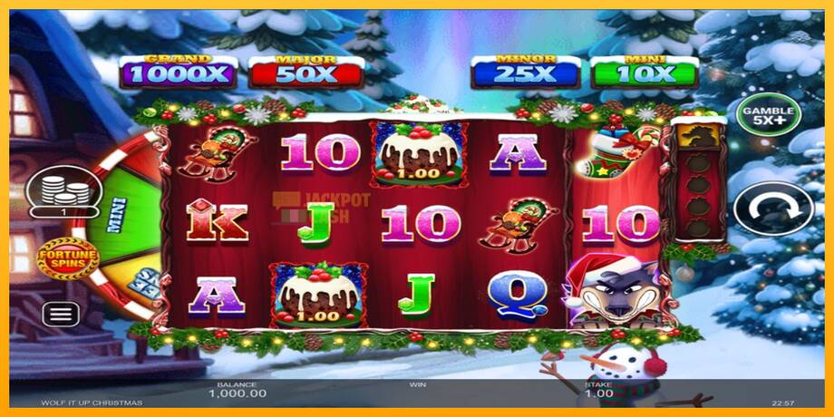 Wolf It Up Christmas машина за игри за пари, слика 2