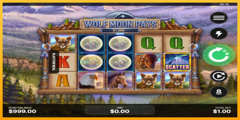 Wolf Moon Pays машина за игри за пари, слика 2