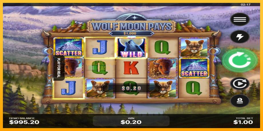 Wolf Moon Pays машина за игри за пари, слика 3