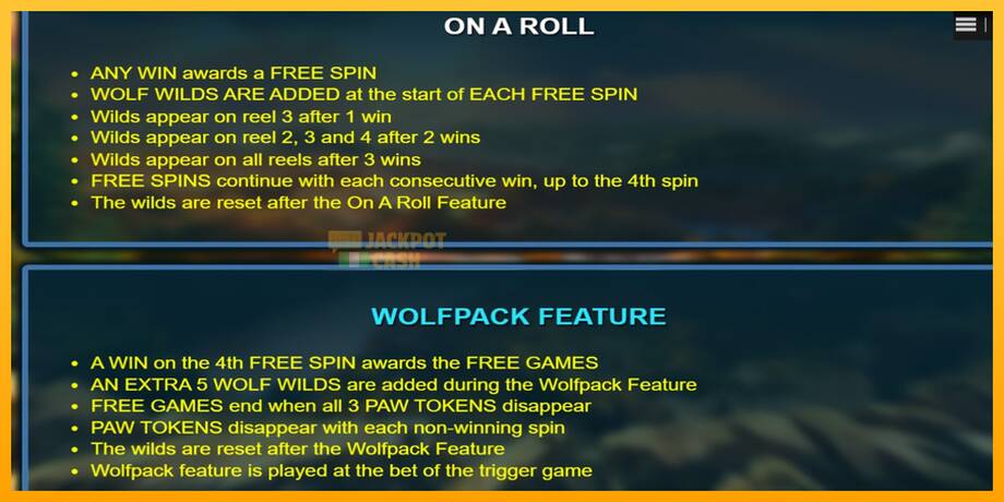 Wolfpack Pays машина за игри за пари, слика 4