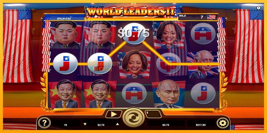 World Leaders II машина за игри за пари, слика 3