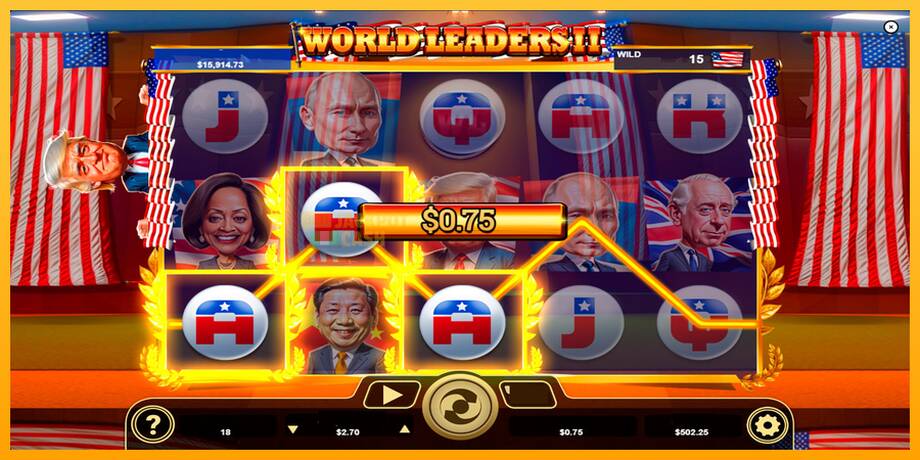 World Leaders II машина за игри за пари, слика 6