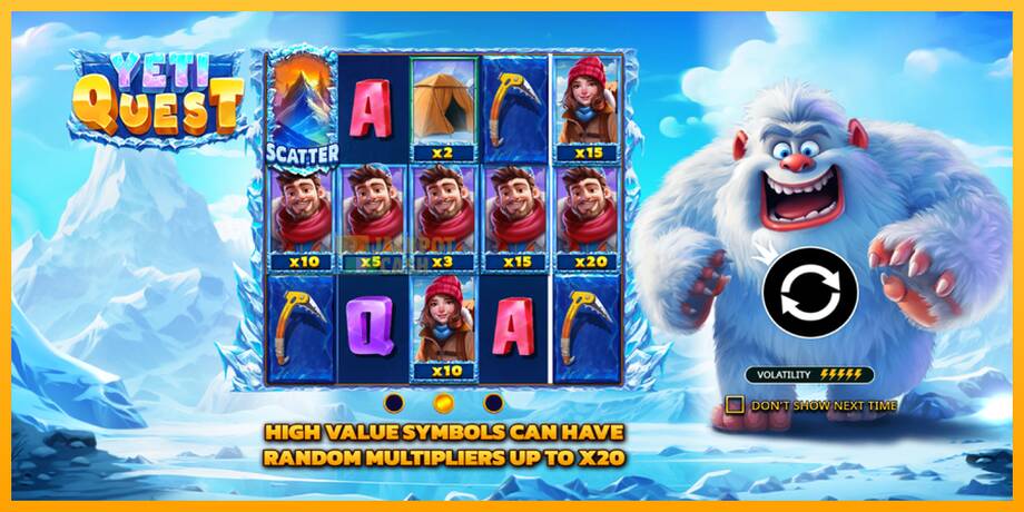 Yeti Quest машина за игри за пари, слика 1