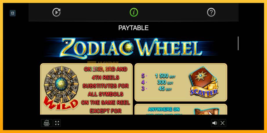 Zodiac Wheel машина за игри за пари, слика 6